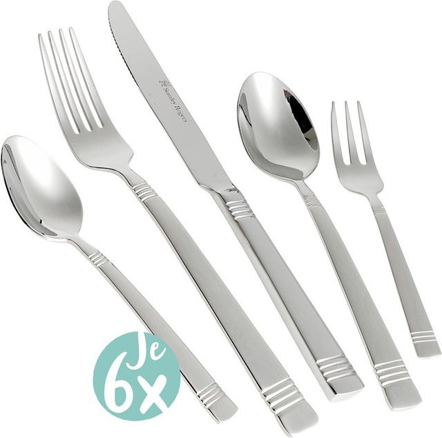 Stanley Rogers Besteck-Set Victoria, 30-teilig, Edelstahl, Silber, poliert - Bild 1