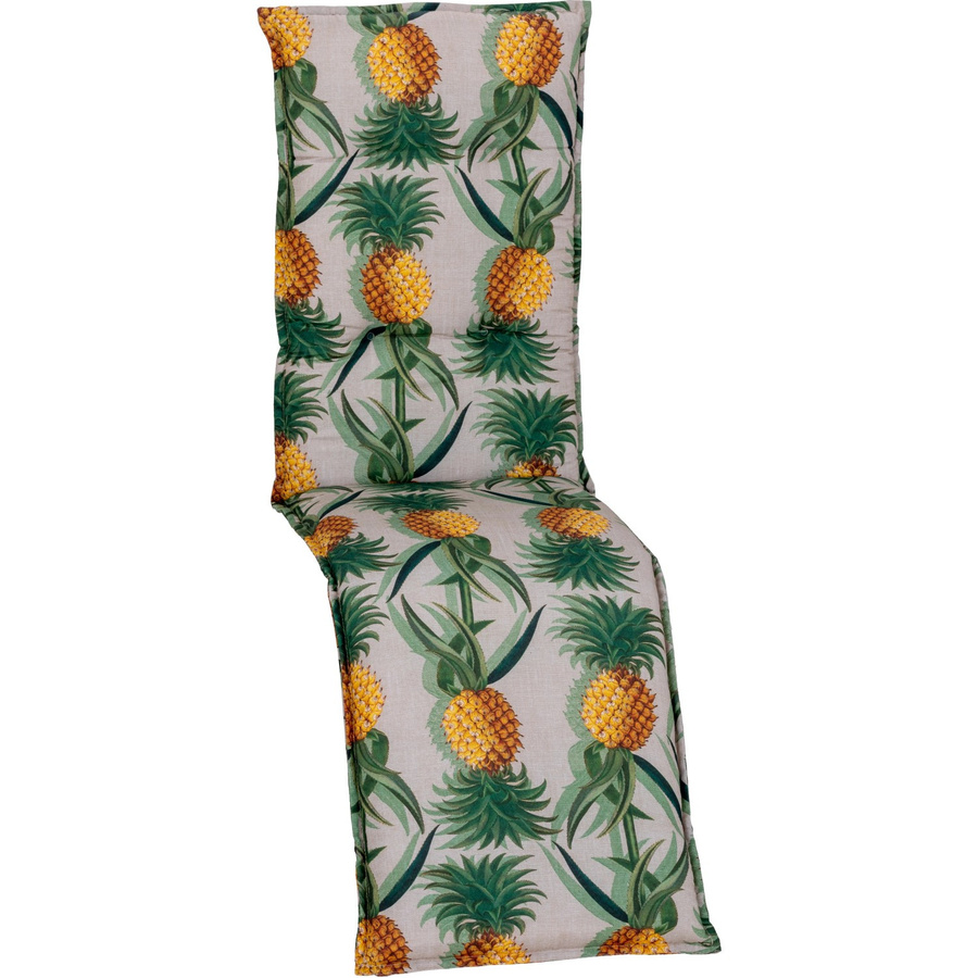 Beo Relaxauflage Treffelstein mit Ananas-Motiv in Hellgrau, atmungsaktiv mit Schaum- und Vliesfüllung - Bild 2