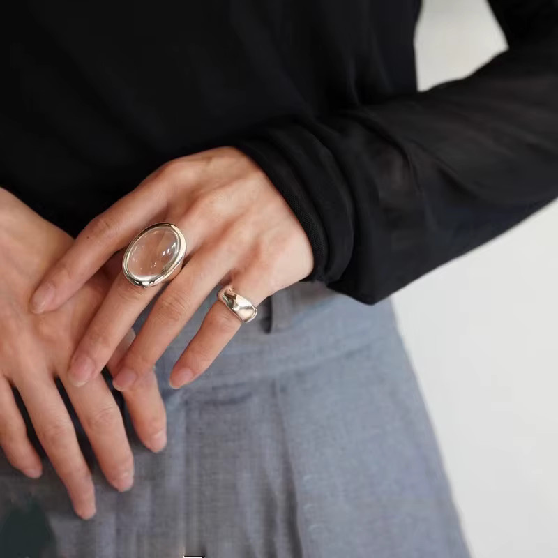 PANJBJ Ring 925 Silber, Kristall, Damen - Bild 2