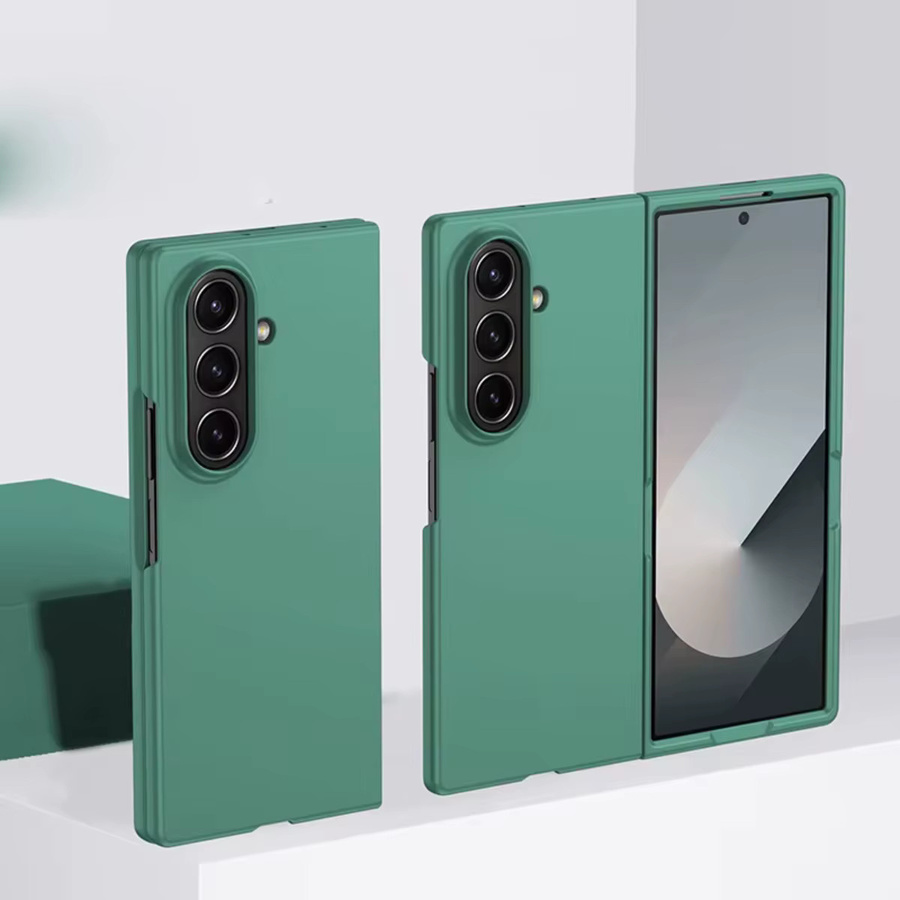Candy Color Hard Shell PC Schutzhülle stoßfest für Samsung Galaxy Z Fold 3 4 5 6 7 5G in Grün - Bild 1