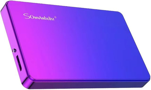 SomnAmbulist Externe Festplatte HDD 2,5 Zoll mit USB 3.0 Anschluss für PC, Laptop, TV, PS4 und Xbox - Bild 1