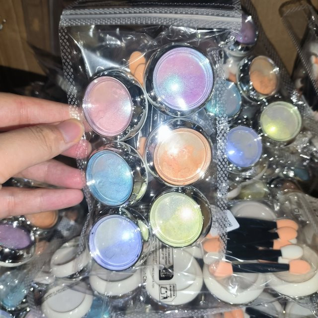 MAFANAILS Aurora Meerjungfrau Nail Art Pulver, 6 Gläser, Holographisch, Perlglanz Chrom Pigment - Bild 1