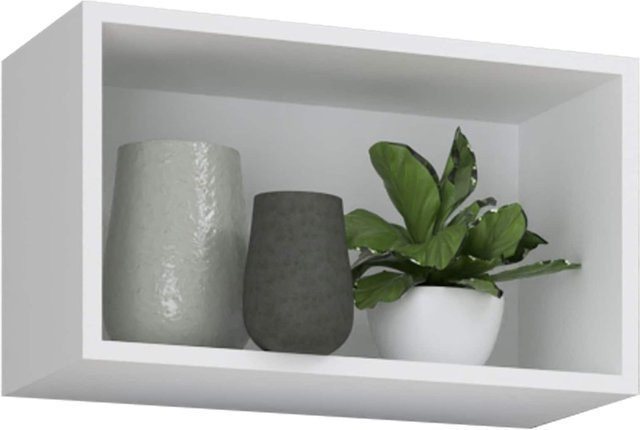 VCM Wandregal Arila in Weiss aus Holzwerkstoff, B: 50 cm, H: 30 cm, T: 28 cm - Bild 1
