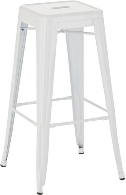 CLP Barhocker Joshua Stapelbarer Tresenhocker aus Metall mit Fußstütze, Sitzhöhe: 76 cm - Bild 1