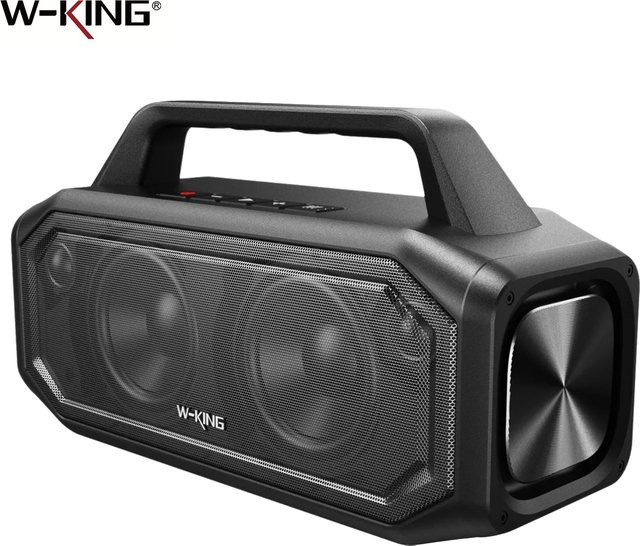 W-KING BT261-2 Bluetooth-Lautsprecher 80W, tragbarer Outdoor-Lautsprecher mit Bass-Boost und IPX6 Wasserdichtigkeit, Schwarz - Bild 1