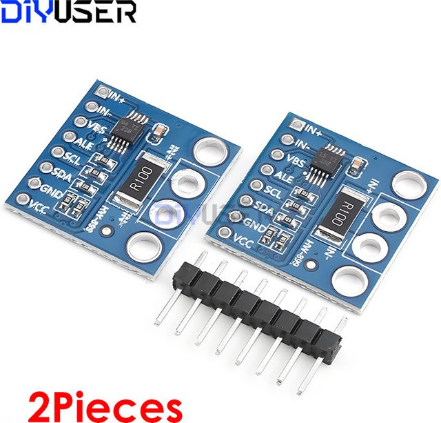 CJMCU-226 INA226 Stromüberwachungssensormodul mit bidirektionaler I2C-Schnittstelle in Blau für Raspberry Pi, 2 Stück - Bild 1