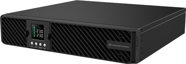Conceptronic ZEUS51E2K Online USV 2000VA 2000W Doppelwandler in Schwarz mit USB-C und USB Anschlüssen - Bild 1