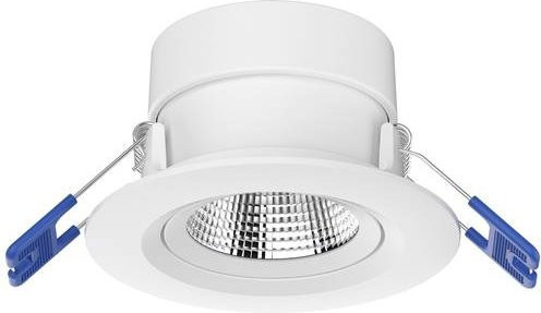 Opple LED Einbaustrahler weiß, 6W, warmweiß 2700K, IP44, verstellbar - Bild 1