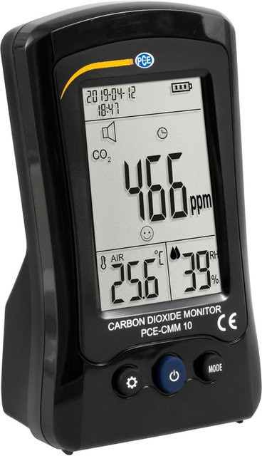 PCE Instruments CO2-Messgerät PCE-CMM 10 Multifunktionsmessgerät mit Temperaturmessung in Schwarz - Bild 1