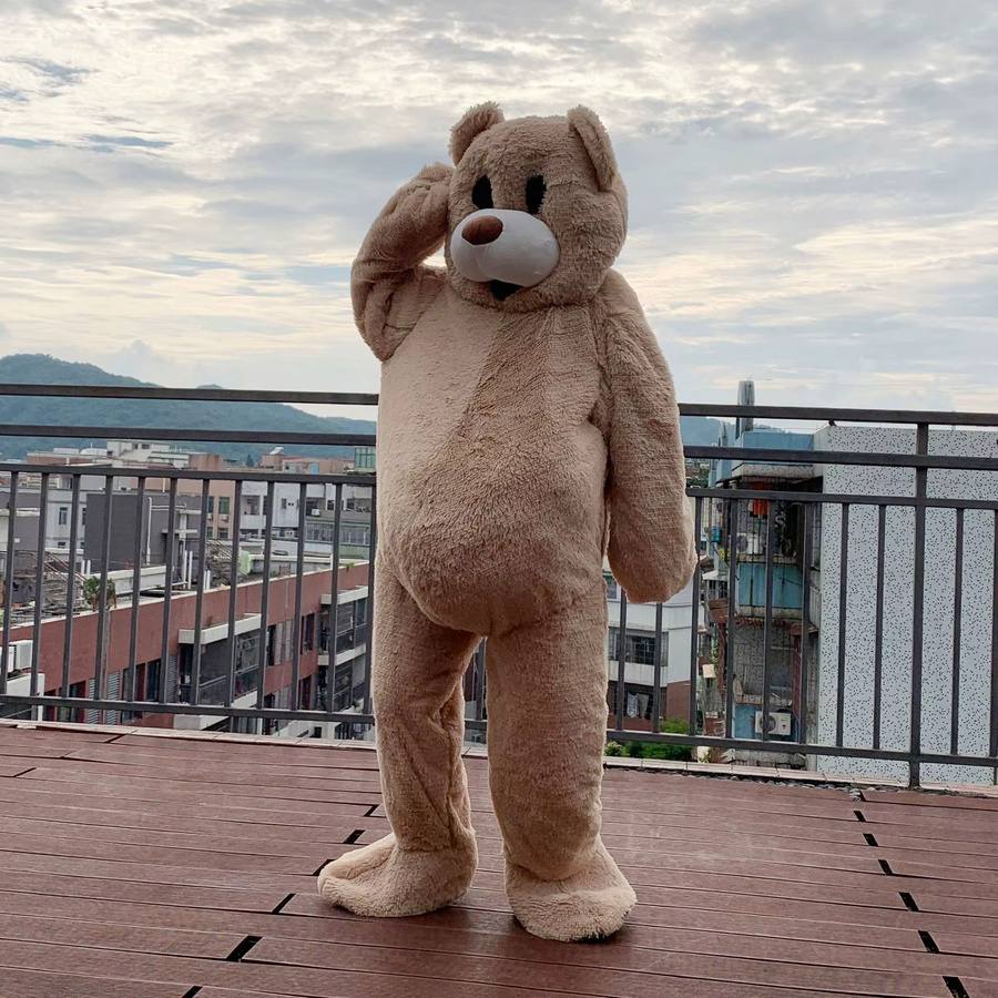 Potdemiel Tanzender Bär, Plüsch-Teddybär-Mann, Kostüm, Braun - Bild 3