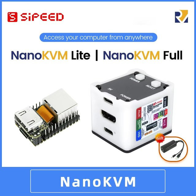 Sipeed NanoKVM PiKVM Mini-Fernbedienung HDMI Betriebs- und Wartungsserver in Weiß - Bild 1