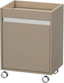Duravit Rollcontainer Ketho in Leinen mit Tür rechts, B/T/H: 50 x 36 x 67 cm - Bild 1