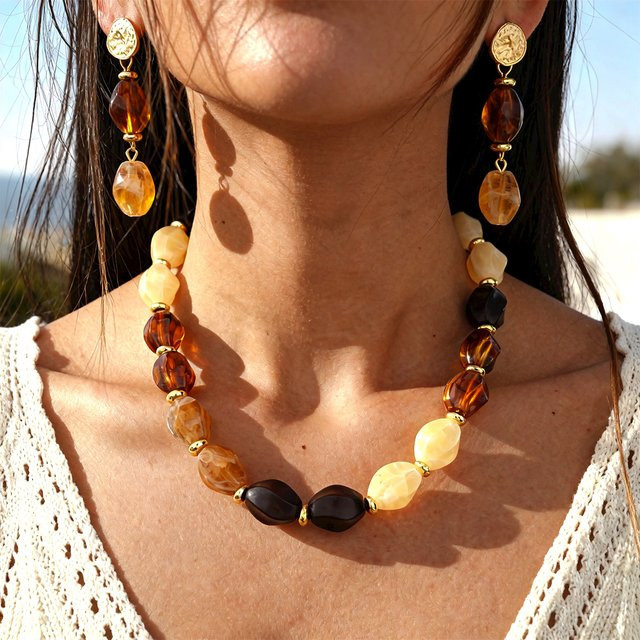DooMei Schmuck-Set, Acryl, Perle, Bunt, Damen - Bild 1