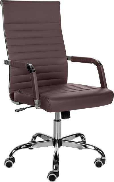 CLP Ergonomischer Bürostuhl Amadora mit Kunstleder oder Stoff Bezug, Höhenverstellbar und 360 Grad drehbar, Belastbarkeit bis 120 kg - Bild 1