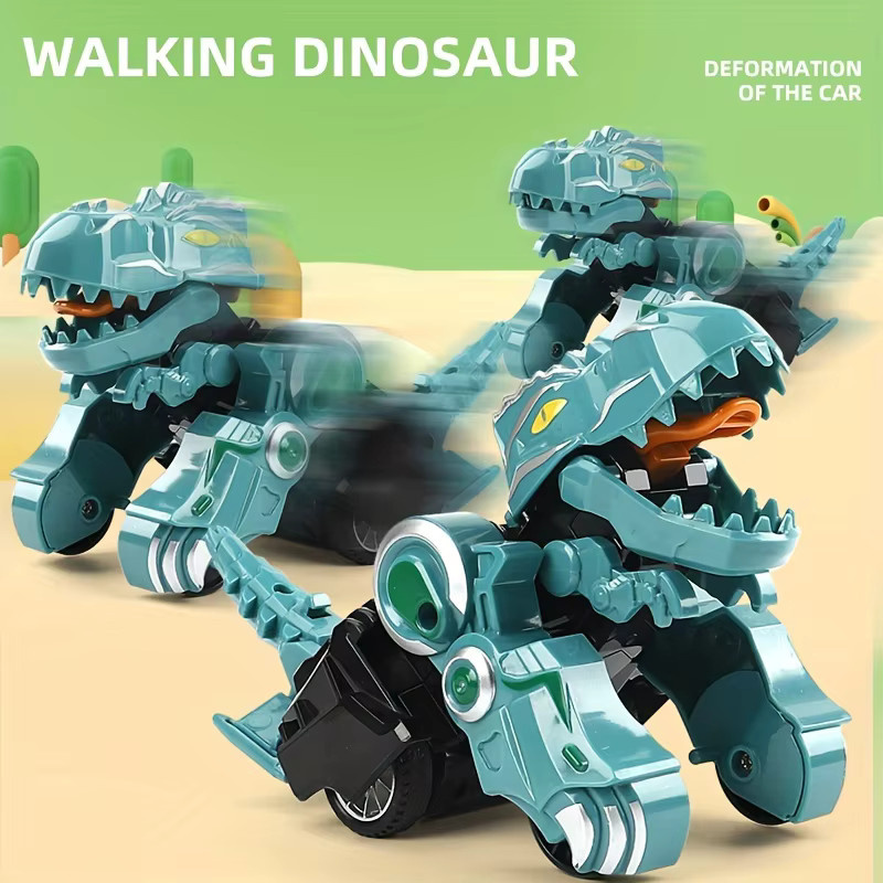 SONGYI Transformation Dinosaurier Auto, Roboter, Grün, Kunststoff - Bild 2