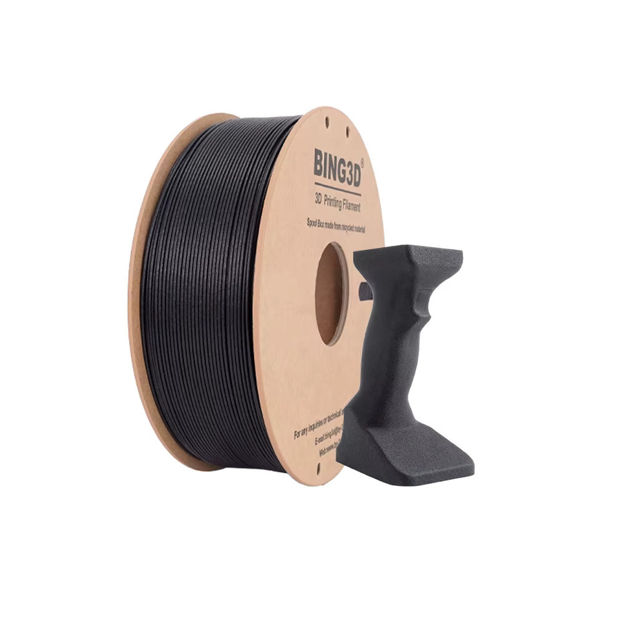 Bing ASA-CF10 Kohlefaserverstärktes 3D-Drucker-Filament für FDM, Schwarz, wetterfest und hitzebeständig mit UV-Schutz - Bild 3