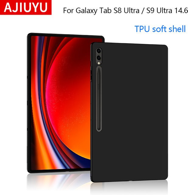 Samsung Galaxy Tab S9 Ultra 14,6 Zoll Schutzhülle aus weichem Silikon-TPU in Schwarz - Bild 1