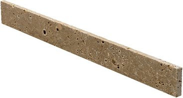 WOHNRAUSCH Sockelleiste Keona Brown aus Travertin in Braun/Beige, B/H/T: 6 cm x 40,6 cm x 1,2 cm - Bild 1