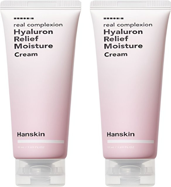 HANSKIN Hyaluron Relief Feuchtigkeitscreme Duo-Set, 2 x 50 ml, Trockene Haut - Bild 1