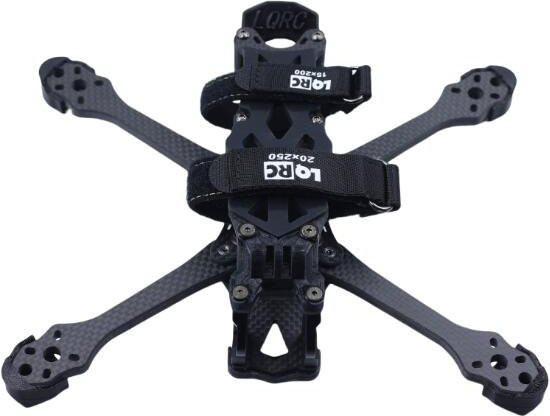 RCMOY T700 Carbonfaser Wide X Racing Rahmenkit 5 Zoll in Schwarz für APEX-V2-HD DJI Vista Unit O3 Analog VTX RC FPV, Breite: 223 mm - Bild 1