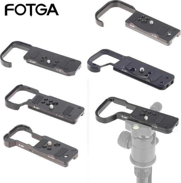 FOTGA Universal Quick Release Bodenplatte L-Halterung für spiegellose Digitalkameras, kompatibel mit Arca Swiss System, Schwarz - Bild 1
