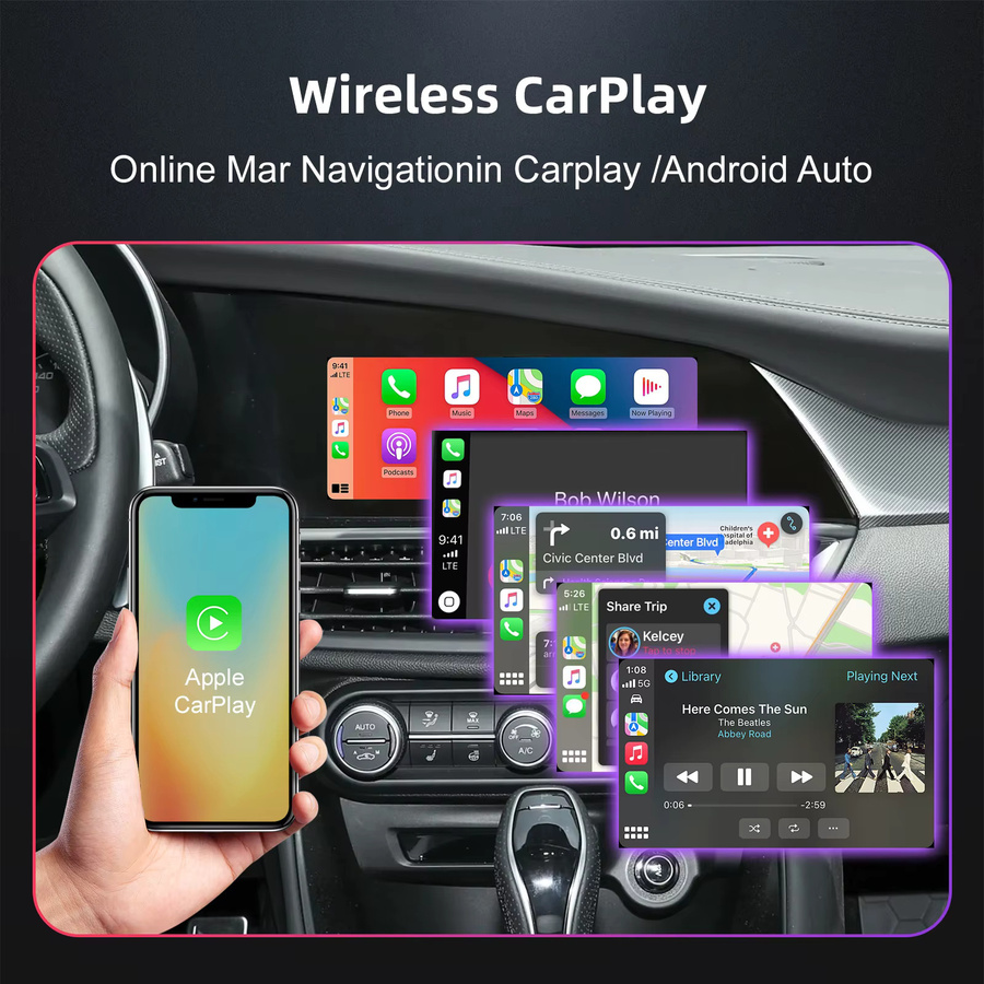 LEXXSON Retrofit Kit Decoder für Alfa Romeo Giulia und Stelvio mit Wireless CarPlay und Android Auto Interface in Schwarz - Bild 5