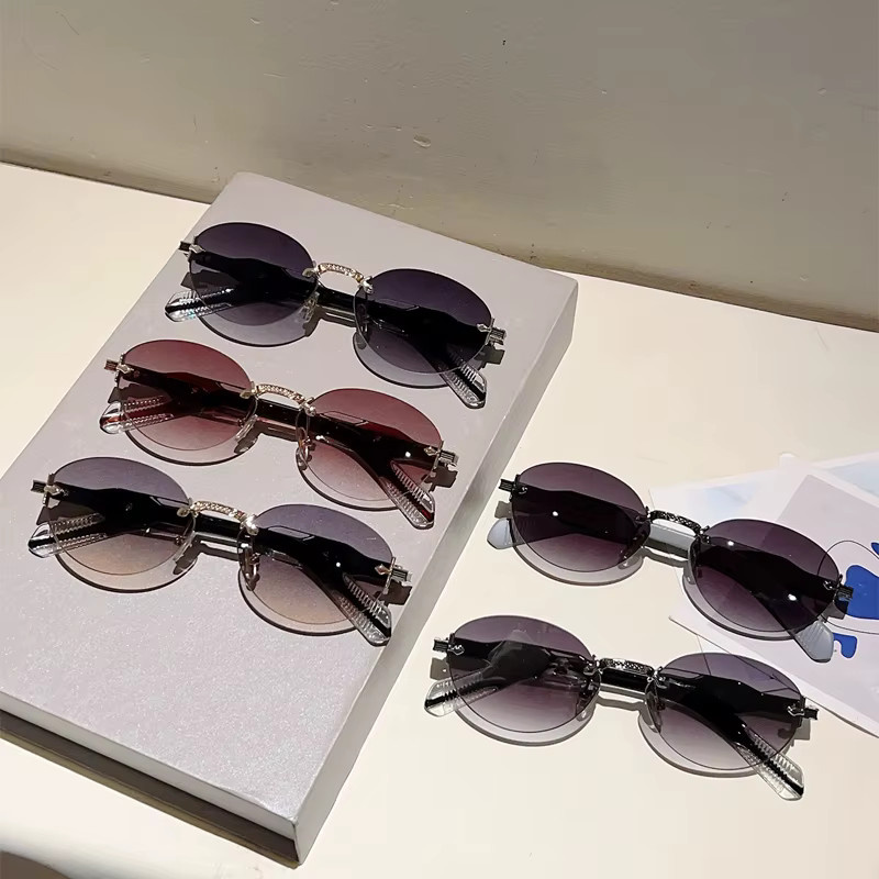 KAMMPT Sonnenbrille, randlos, oval, Metall, Damen - Bild 2