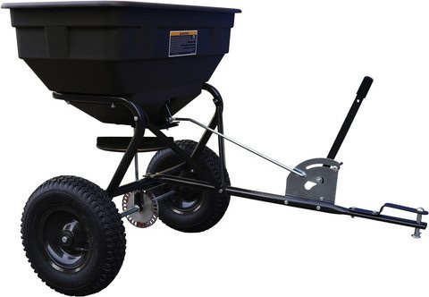 Texas Universal Streuwagen Anhänger, schwarz, für Texas Rasentraktor - Bild 1