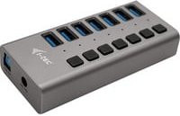 i-tec U3CHARGEHUB7 USB 3.0 Charging Hub mit 7 USB-A Ports und 36 W Power Adapter, Grau - Bild 1