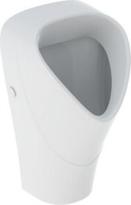 Geberit Urinal Renova aus Keramik in Weiß mit Trigonal-Spülbrett und hinterem Abgang - Bild 1