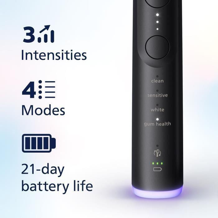 Philips Sonicare 7100 Serie HX7429/02 Elektrische Zahnbürsten Doppelpack in Weiß und Schwarz - Bild 4