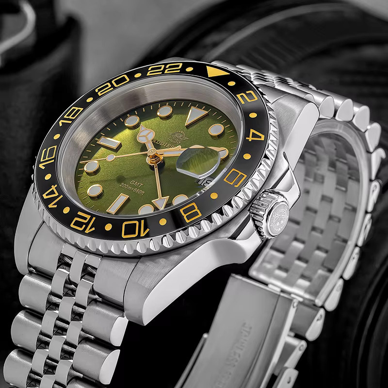 ADDIESDIVE Armbanduhr, Quarz, Edelstahl, Keramiklünette, Herren - Bild 1