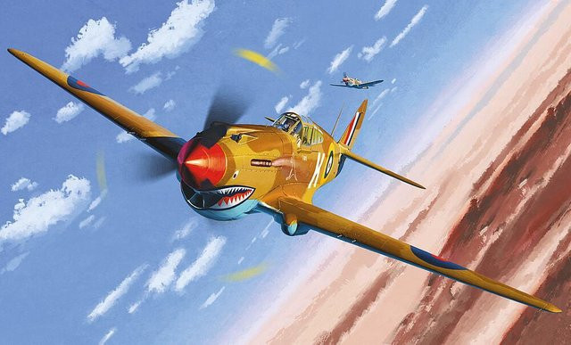 Academy P-40C Tomahawk IIB Aces of African Front, Fahrzeug, 1:48 - Bild 1