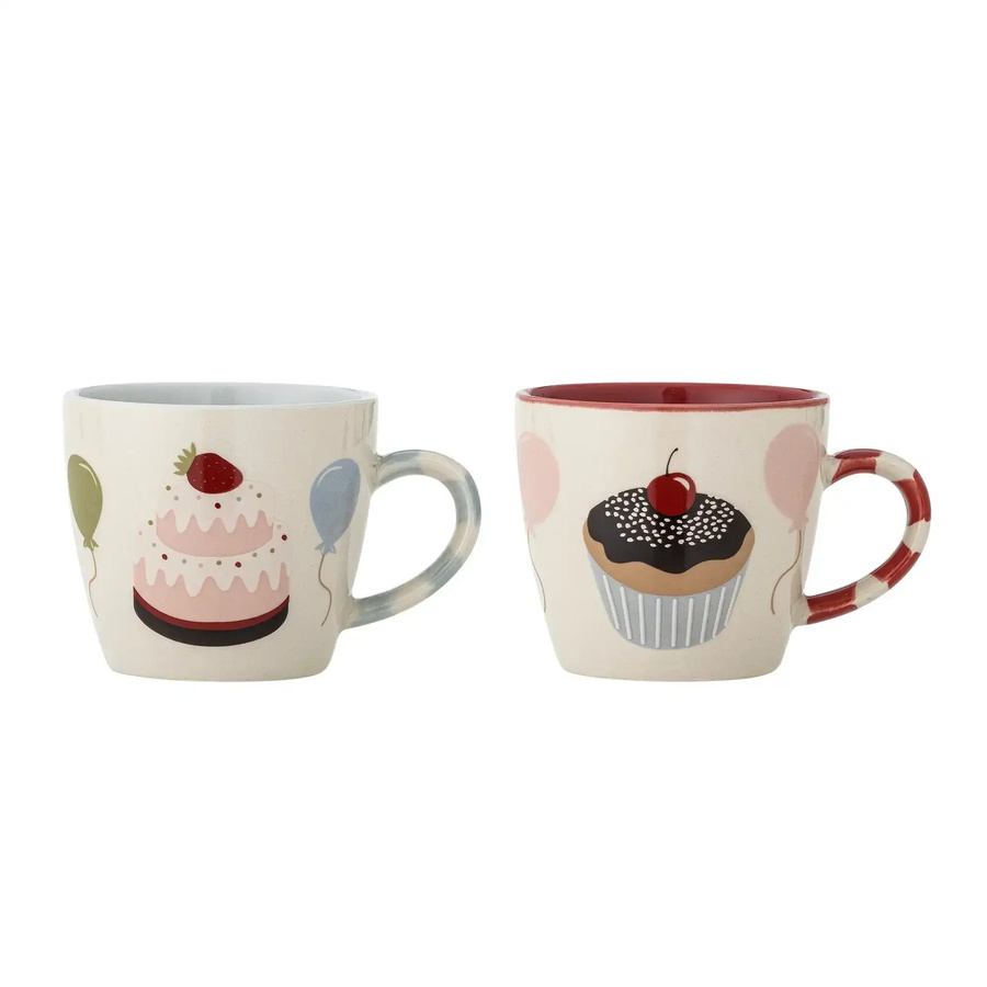 Bloomingville Mini Darby Becher aus Steingut, Set mit 2 Stück - Bild 1