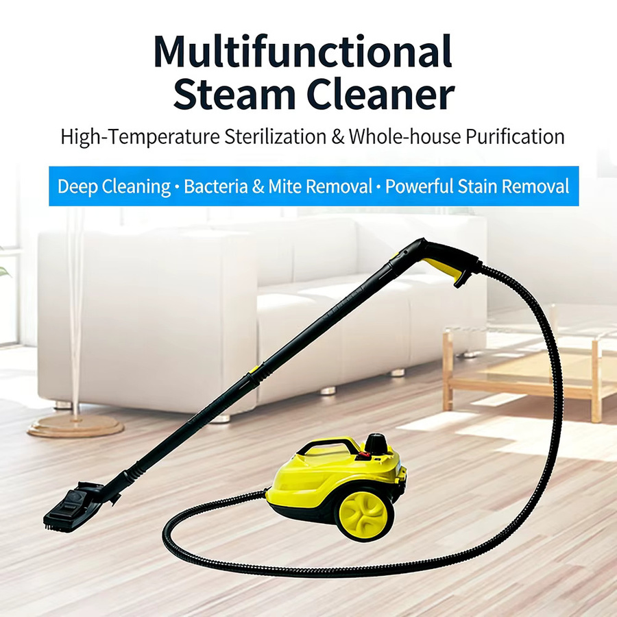Podofo Multifunktionaler Handheld Dampfreiniger 2000W in Gelb zur Hochtemperatur-Sterilisation und Desinfektion für Auto, Boden und Küche - Bild 2