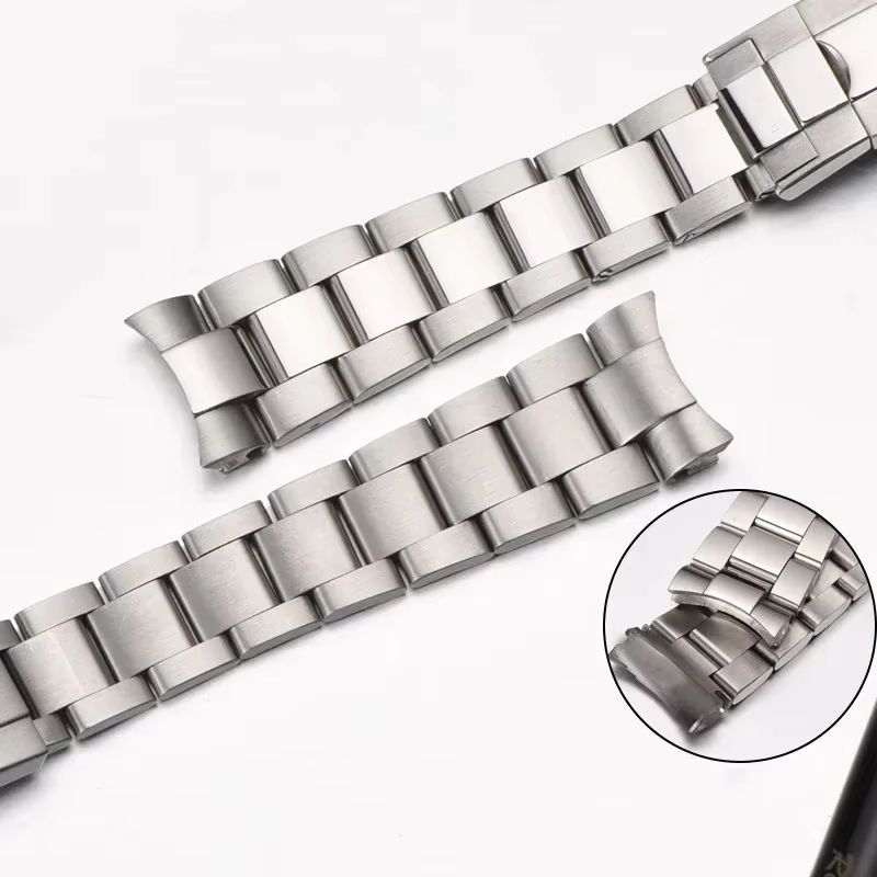 Chumoon Uhrenarmband Edelstahl, 20 mm, 21 mm, Silber - Bild 4