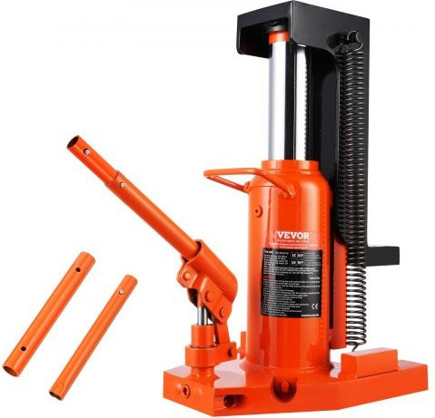 VEVOR Lufthydraulischer Klauenwagenheber in Orange, 20 t Tragkraft, Zehenhöhe: 30-190 mm, obere Höhe: 32-48 cm - Bild 1