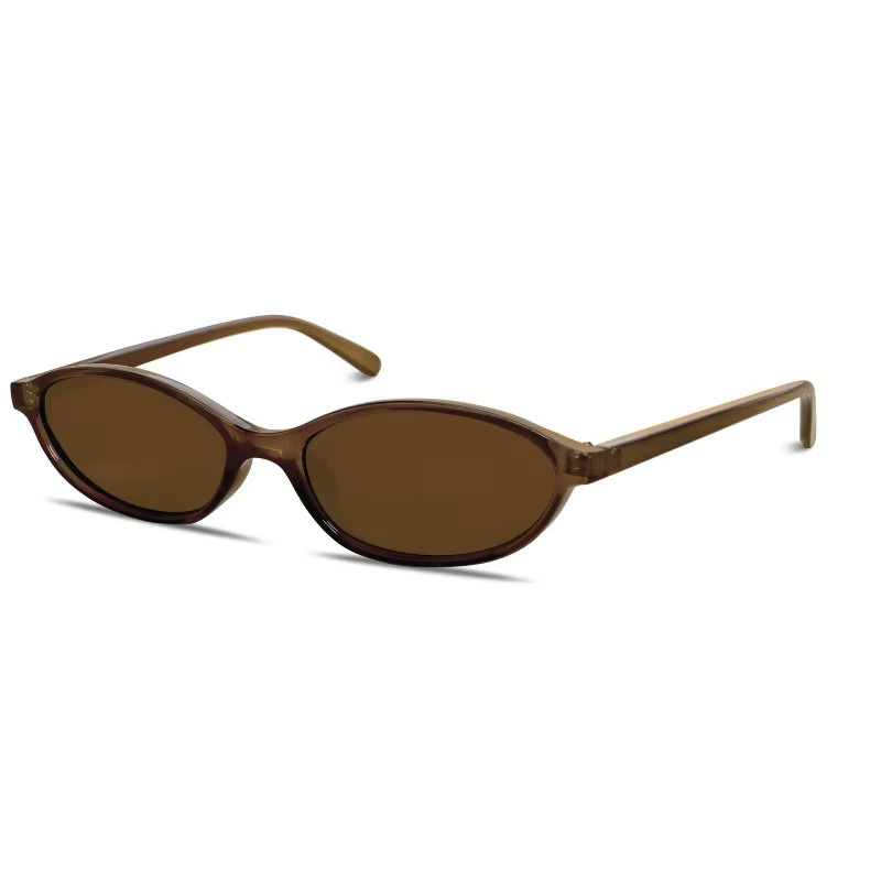 ERIKOLE Sonnenbrille, Unisex, Vollrand, oval, Kunststoff, braun - Bild 2