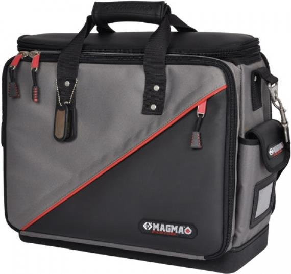 C.K Werkzeugtasche Magma Plus MA2632 unbestückt mit 50 Innentaschen und Schlaufen in Schwarz Grau Rot - Bild 1