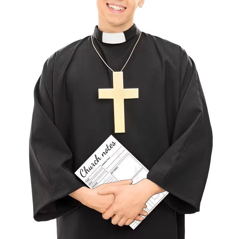 Religiöses Notizbuch Set für Gebete und Tagebuch, Softcover, weiß, A5, liniertes Papier - Bild 4