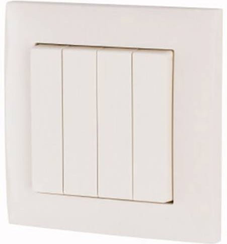 Eaton xComfort 4-Kanal Wandtaster Push Button Weiß CPAD-00/195 - Bild 1