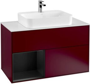 V&B Waschtischunterschrank Finion 100 in Weiß lackiert, B/T/H: 100 x 50,1 x 50,1 cm - Bild 1