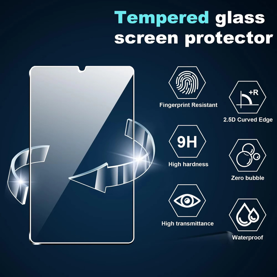 Xiaomi Displayschutzfolie aus gehärtetem Glas für Redmi Pad SE 4G 8,7 Zoll 2024, transparent, inklusive Rückfahrkamera-Schutz, Anti-Fall und Anti-Kratzer - Bild 2