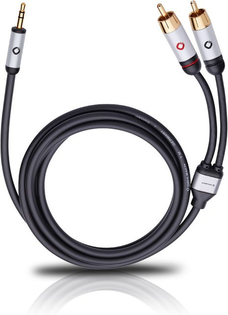 Oehlbach i-Connect Kabel 3,5 mm Klinke auf 2 x Cinch Länge: 1,5 m - Bild 1