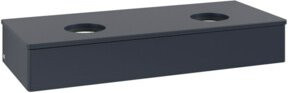 V&B Waschtischunterschrank Antao mit Beleuchtung, Farbe Lacquer Blau, B/T/H: 120 x 50 x 19 cm - Bild 1