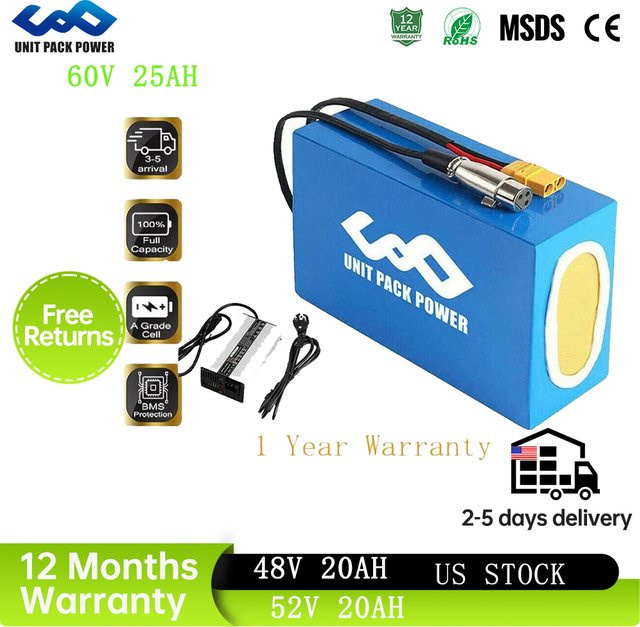 UNITPACKPOWER E-Bike Akku-Pack 72V 40Ah für Elektrofahrräder und E-Scooter - Bild 1