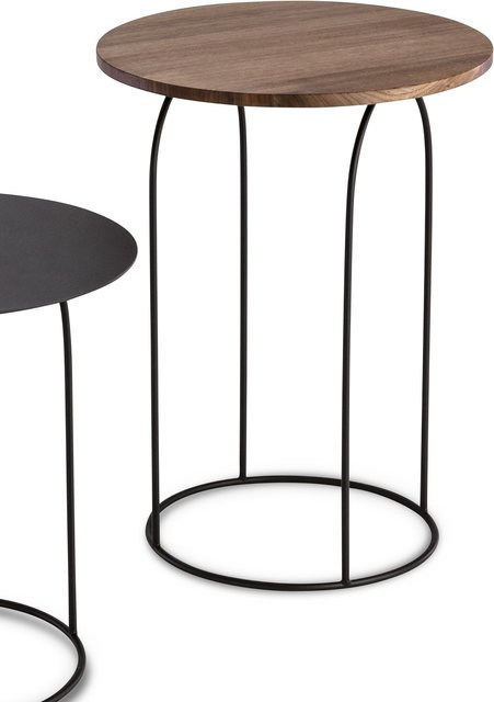 Beistelltisch HASSE SH-36 aus massiver Asteiche in Schwarz, B/T/H: 50 x 50 x 40 cm - Bild 1