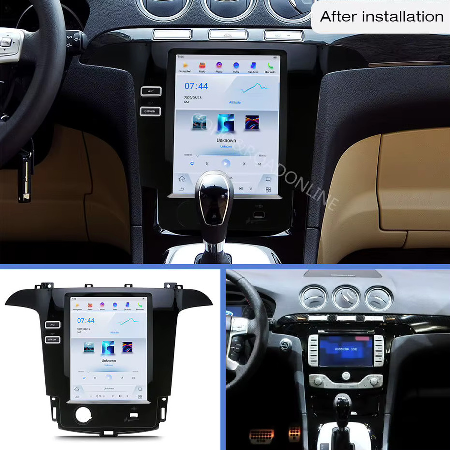 COHO Multimedia-Player für Ford S-Max 2006-2011 mit Android 15, QLED Octa Core, 8+256G, Carplay und Android Auto, Schwarz - Bild 2