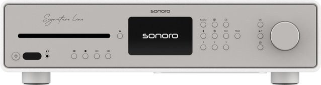 Sonoro MAESTRO Quantum Signature CD-Receiver mit Internetradio und Wi-Fi in Mattweiß/Silber - Bild 1