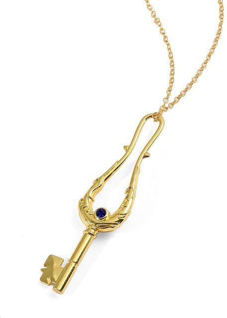 TuiYing Halskette Schlüssel Anhänger, Metall, Gold, Unisex - Bild 1